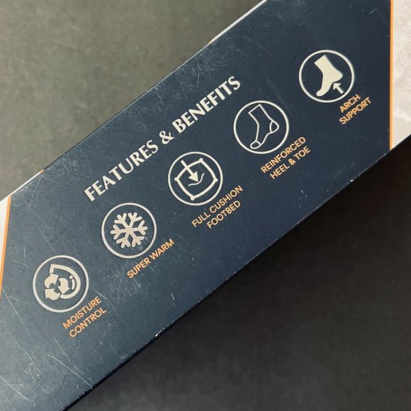 RAINFOREST Men's 6 Pair Outdoor Crew Socks NIB - Picture 4 of 5